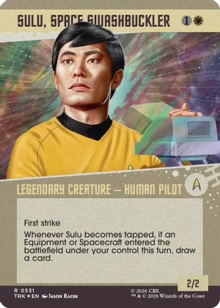 Sulu, Space Swashbuckler (Showcase) (Surge Foil) (TRK-531) [Star Trek] Foil - PokeBox USA