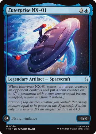 Enterprise NX-01 (TRK-058) [Star Trek] Foil - PokeBox USA