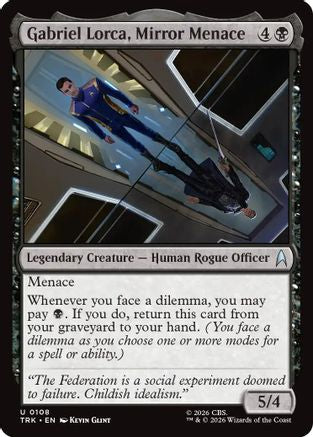 Gabriel Lorca, Mirror Menace (TRK-108) [Star Trek] Foil - PokeBox USA