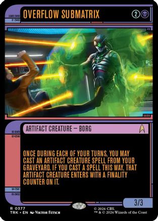 Overflow Submatrix (Showcase) (TRK-377) [Star Trek] Foil - PokeBox USA