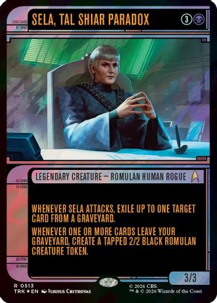 Sela, Tal Shiar Paradox (Showcase) (Surge Foil) (TRK-513) [Star Trek] Foil - PokeBox USA