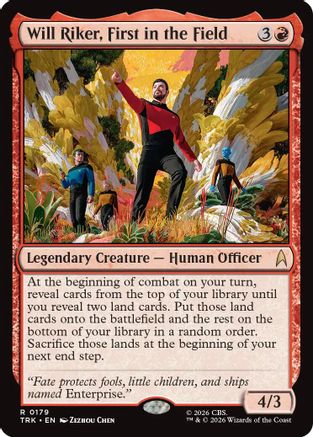 Will Riker, First in the Field (TRK-179) [Star Trek] Foil - PokeBox USA