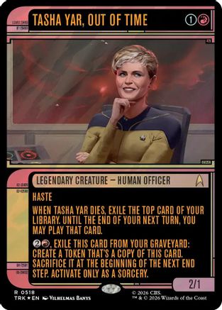 Tasha Yar, Out of Time (Showcase) (Surge Foil) (TRK-518) [Star Trek] Foil - PokeBox USA