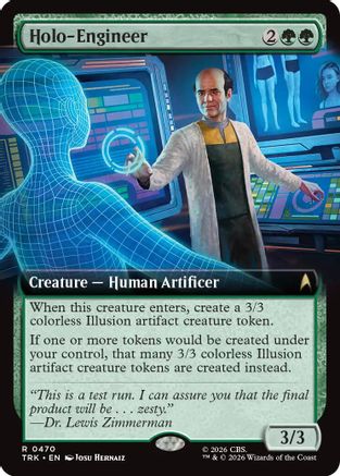 Holo-Engineer (Extended Art) (TRK-470) [Star Trek] Foil - PokeBox USA