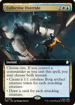 Collective Override (Extended Art) (TRC-316) [Commander: Star Trek] - PokeBox USA