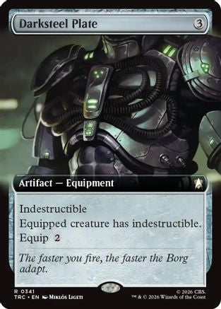Darksteel Plate (Extended Art) (TRC-341) [Commander: Star Trek] - PokeBox USA
