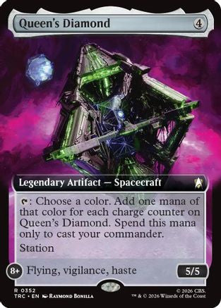 Queen's Diamond (Extended Art) (TRC-352) [Commander: Star Trek] - PokeBox USA