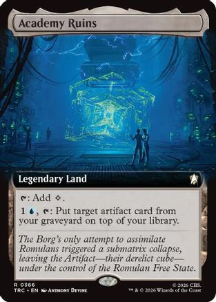 Academy Ruins (Extended Art) (TRC-366) [Commander: Star Trek] - PokeBox USA