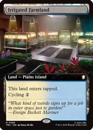 Irrigated Farmland (Extended Art) (TRC-388) [Commander: Star Trek] - PokeBox USA
