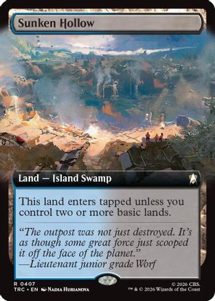 Sunken Hollow (Extended Art) (TRC-407) [Commander: Star Trek] - PokeBox USA