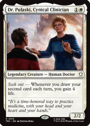 Dr. Pulaski, Cynical Clinician (Surge Foil) (TRC-013) [Commander: Star Trek] Foil - PokeBox USA