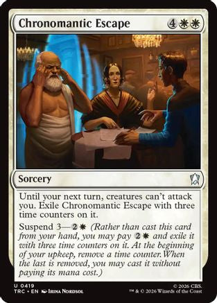Chronomantic Escape (Surge Foil) (TRC-419) [Commander: Star Trek] Foil - PokeBox USA