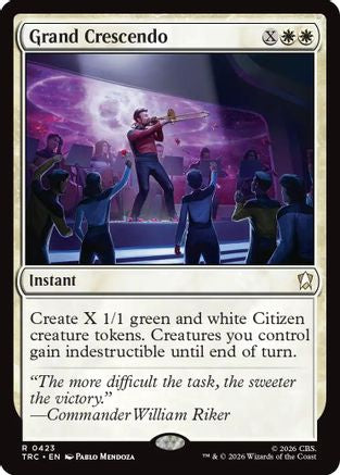 Grand Crescendo (Surge Foil) (TRC-423) [Commander: Star Trek] Foil - PokeBox USA