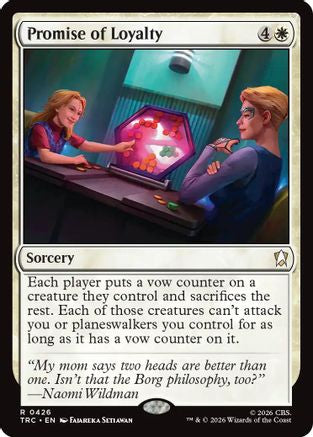 Promise of Loyalty (Surge Foil) (TRC-426) [Commander: Star Trek] Foil - PokeBox USA