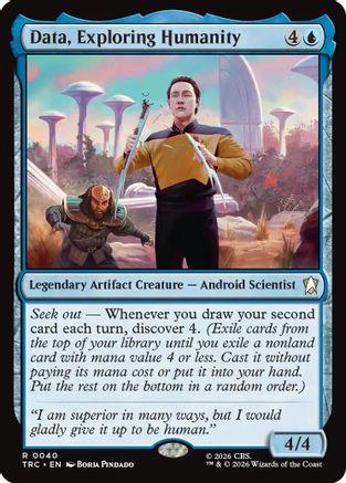 Data, Exploring Humanity (TRC-040) [Commander: Star Trek] - PokeBox USA