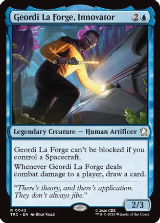 Geordi La Forge, Innovator (Surge Foil) (TRC-042) [Commander: Star Trek] Foil - PokeBox USA