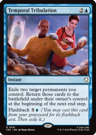 Temporal Tribulation (Surge Foil) (TRC-051) [Commander: Star Trek] Foil - PokeBox USA
