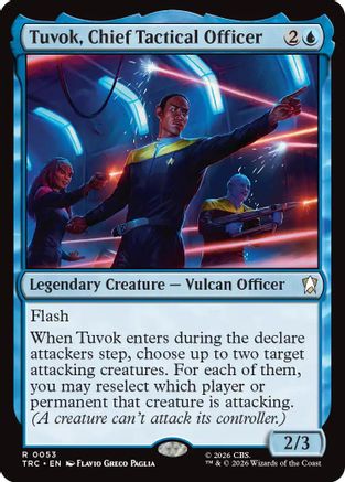 Tuvok, Chief Tactical Officer (Surge Foil) (TRC-053) [Commander: Star Trek] Foil - PokeBox USA
