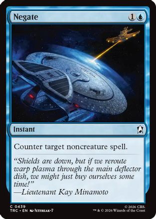 Negate (Surge Foil) (TRC-439) [Commander: Star Trek] Foil - PokeBox USA