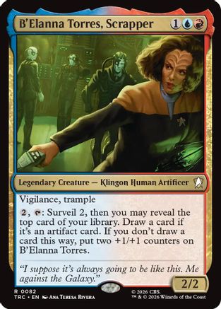 B'Elanna Torres, Scrapper (Surge Foil) (TRC-082) [Commander: Star Trek] Foil - PokeBox USA