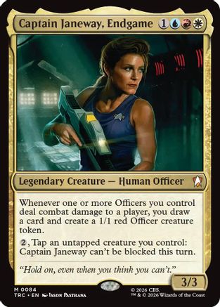 Captain Janeway, Endgame (Surge Foil) (TRC-084) [Commander: Star Trek] Foil - PokeBox USA
