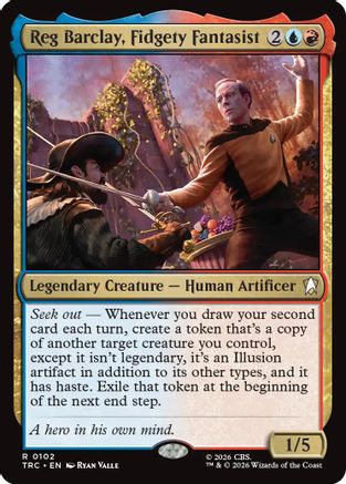 Reg Barclay, Fidgety Fantasist (Surge Foil) (TRC-102) [Commander: Star Trek] Foil - PokeBox USA