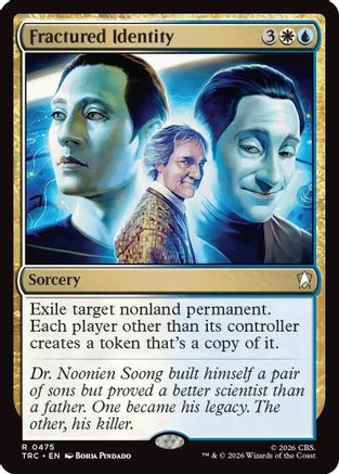 Fractured Identity (Surge Foil) (TRC-475) [Commander: Star Trek] Foil - PokeBox USA