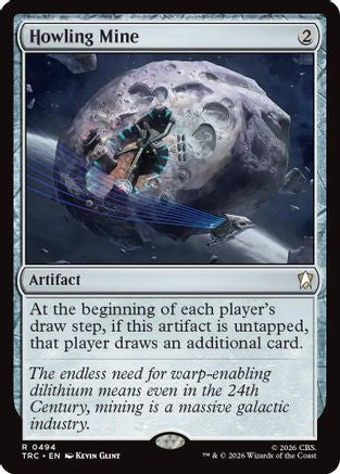 Howling Mine (Surge Foil) (TRC-494) [Commander: Star Trek] Foil - PokeBox USA