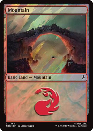 Mountain (TRC-566) (Surge Foil) [Commander: Star Trek] Foil - PokeBox USA
