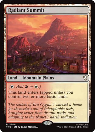 Radiant Summit (Surge Foil) (TRC-549) [Commander: Star Trek] Foil - PokeBox USA