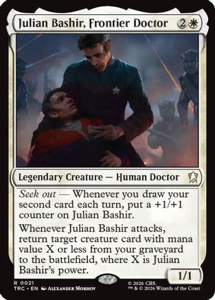 Julian Bashir, Frontier Doctor (Surge Foil) (TRC-021) [Commander: Star Trek] Foil - PokeBox USA