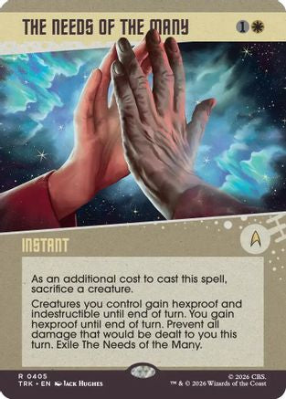 The Needs of the Many (Showcase) (TRK-405) [Star Trek] Foil - PokeBox USA