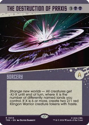 The Destruction of Praxis (Showcase) (TRK-414) [Star Trek] - PokeBox USA