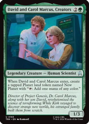 David and Carol Marcus, Creators (TRK-193) [Star Trek] - PokeBox USA