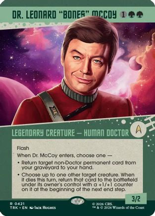 Dr. Leonard "Bones" McCoy (Showcase) (TRK-421) [Star Trek] Foil - PokeBox USA