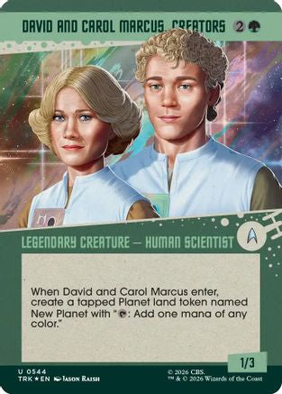 David and Carol Marcus, Creators (Showcase) (Surge Foil) (TRK-544) [Star Trek] Foil - PokeBox USA