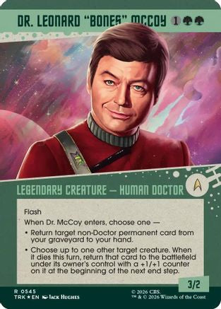 Dr. Leonard "Bones" McCoy (Showcase) (Surge Foil) (TRK-545) [Star Trek] Foil - PokeBox USA