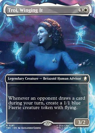Troi, Winging It (Borderless) (TRC-191) [Commander: Star Trek] - PokeBox USA
