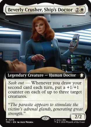 Beverly Crusher, Ship's Doctor (Extended Art) (TRC-214) [Commander: Star Trek] - PokeBox USA
