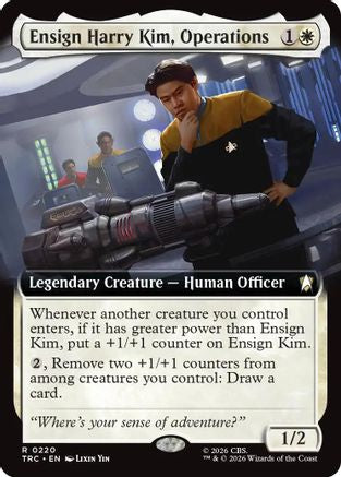 Ensign Harry Kim, Operations (Extended Art) (TRC-220) [Commander: Star Trek] - PokeBox USA