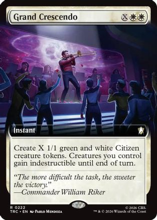 Grand Crescendo (Extended Art) (TRC-222) [Commander: Star Trek] - PokeBox USA