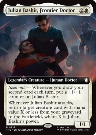 Julian Bashir, Frontier Doctor (Extended Art) (TRC-227) [Commander: Star Trek] - PokeBox USA