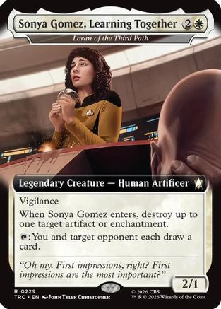 Sonya Gomez, Learning Together - Loran of the Third Path (Extended Art) (TRC-229) [Commander: Star Trek] - PokeBox USA