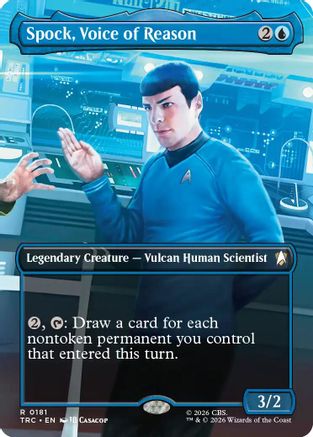 Spock, Voice of Reason (Borderless) (TRC-181) [Commander: Star Trek] - PokeBox USA