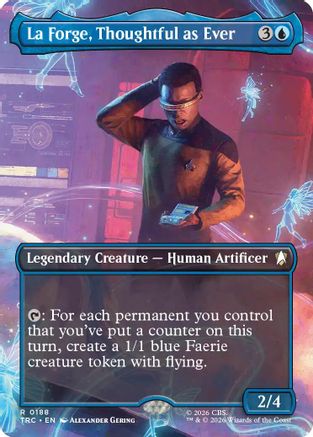 La Forge, Thoughtful as Ever (Borderless) (TRC-188) [Commander: Star Trek] Foil - PokeBox USA