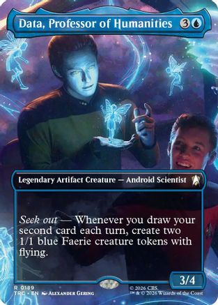 Data, Professor of Humanities (Borderless) (TRC-189) [Commander: Star Trek] - PokeBox USA