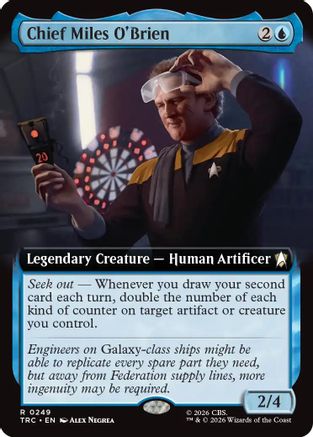 Chief Miles O'Brien (Extended Art) (TRC-249) [Commander: Star Trek] - PokeBox USA