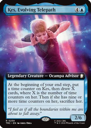 Kes, Evolving Telepath (Extended Art) (TRC-259) [Commander: Star Trek] - PokeBox USA