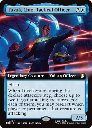Tuvok, Chief Tactical Officer (Extended Art) (TRC-267) [Commander: Star Trek] - PokeBox USA