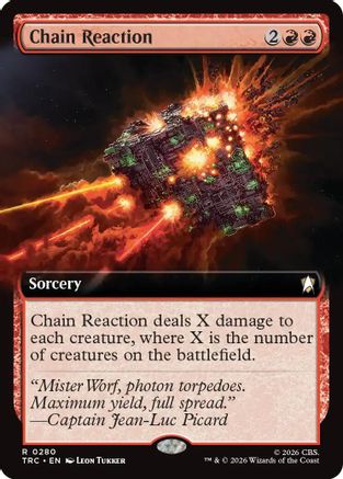 Chain Reaction (Extended Art) (TRC-280) [Commander: Star Trek] - PokeBox USA